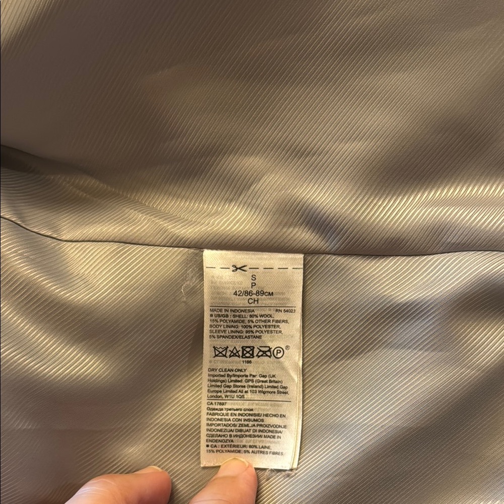 Banana Republic women’s moto Charcoal Jacket - Picture 3 of 10
